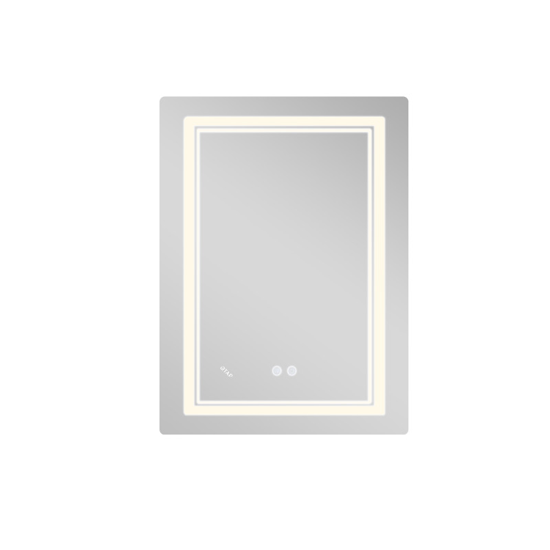 Дзеркало Qtap Cardinal (CA2) 600х800 з LED-підсвічуванням Touch, з антизапотіванням, з димером, рег. темп. кольору (3000-6500K) Reverse QT0478C608048453