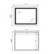 Дзеркало Qtap Cardinal (CA2) 1200х800 з LED-підсвічуванням Touch, з антизапотіванням, з димером, рег. темп. кольору (3000-6500K) QT0478C1208048454