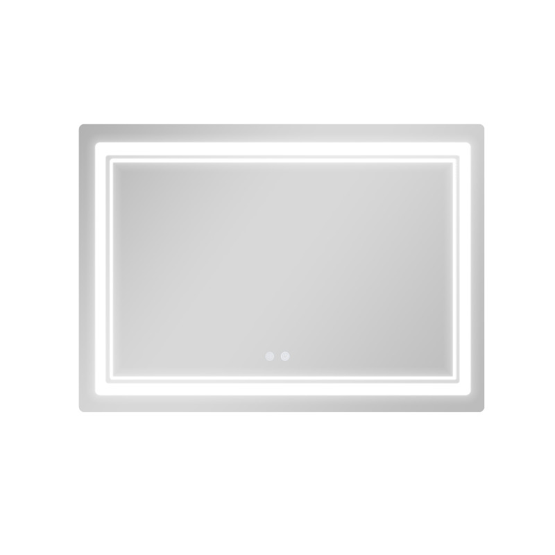 Дзеркало Qtap Cardinal (CA2) 1200х800 з LED-підсвічуванням Touch, з антизапотіванням, з димером, рег. темп. кольору (3000-6500K) QT0478C1208048454