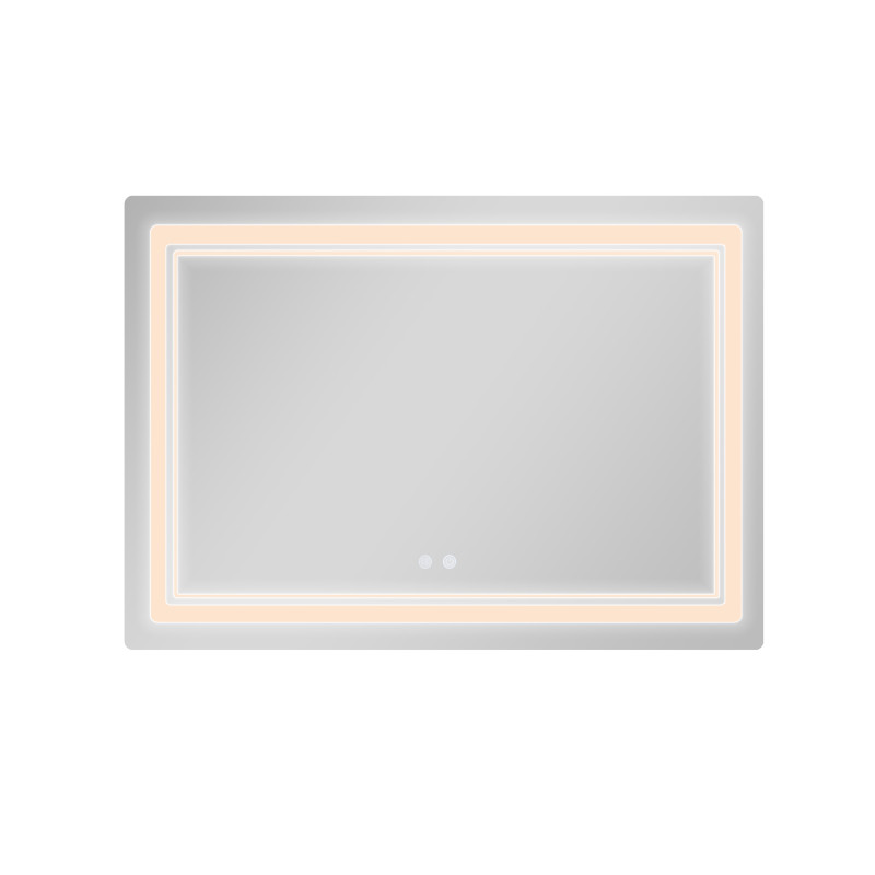 Дзеркало Qtap Cardinal (CA2) 1200х800 з LED-підсвічуванням Touch, з антизапотіванням, з димером, рег. темп. кольору (3000-6500K) QT0478C1208048454