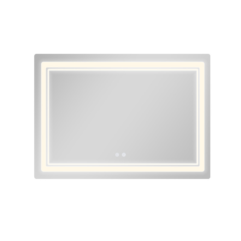 Дзеркало Qtap Cardinal (CA2) 1200х800 з LED-підсвічуванням Touch, з антизапотіванням, з димером, рег. темп. кольору (3000-6500K) QT0478C1208048454
