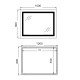 Дзеркало Qtap Cardinal (CA2) 1000х800 з LED-підсвічуванням Touch, з антизапотіванням, з димером, рег. темп. кольору (3000-6500K) QT0478C1008048455