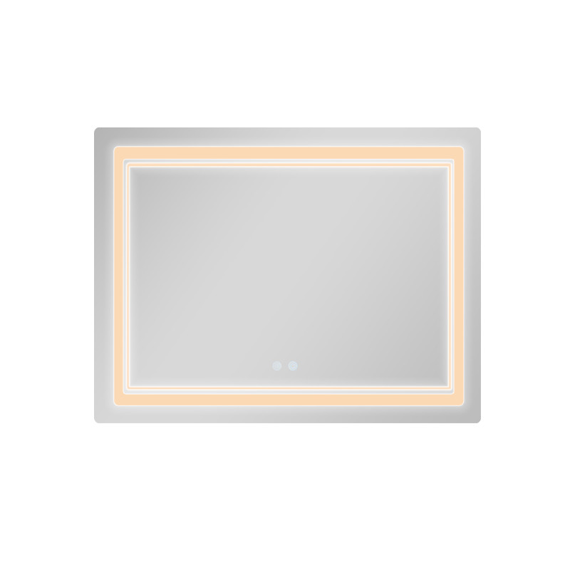 Дзеркало Qtap Cardinal (CA2) 1000х800 з LED-підсвічуванням Touch, з антизапотіванням, з димером, рег. темп. кольору (3000-6500K) QT0478C1008048455