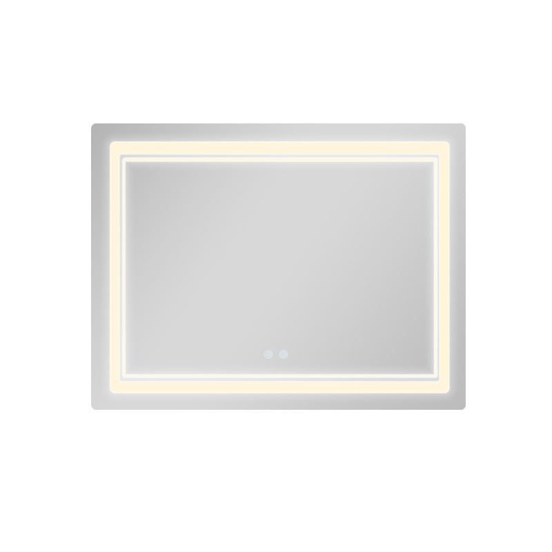 Дзеркало Qtap Cardinal (CA2) 1000х800 з LED-підсвічуванням Touch, з антизапотіванням, з димером, рег. темп. кольору (3000-6500K) QT0478C1008048455