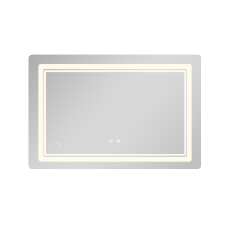 Дзеркало Qtap Cardinal (CA2) 800х600 з LED-підсвічуванням Touch, з антизапотіванням, з димером, рег. темп. кольору (3000-6500K) Reverse QT0478C806048457