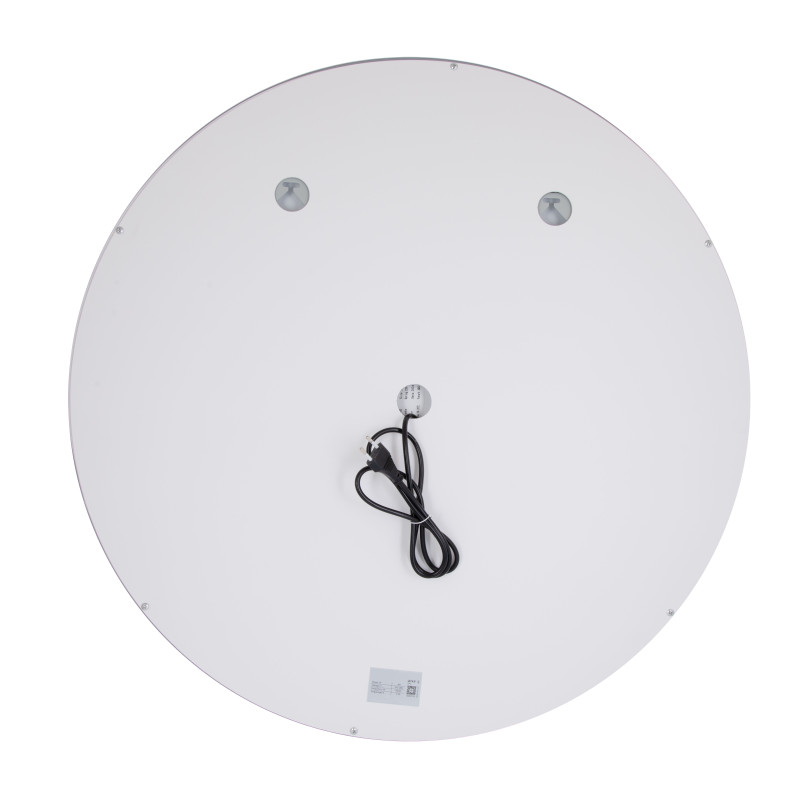 Дзеркало Qtap Mideya (MI6) R900 з LED-підсвічуванням Touch, з антизапотіванням, димером, рег. яскравості QT2078NCR9090W