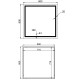 Дзеркало Qtap Mideya (MI1) 800x800 з LED-підсвічуванням Touch, з антизапотіванням, димером, рег. яскравості QT2078NCF808048477