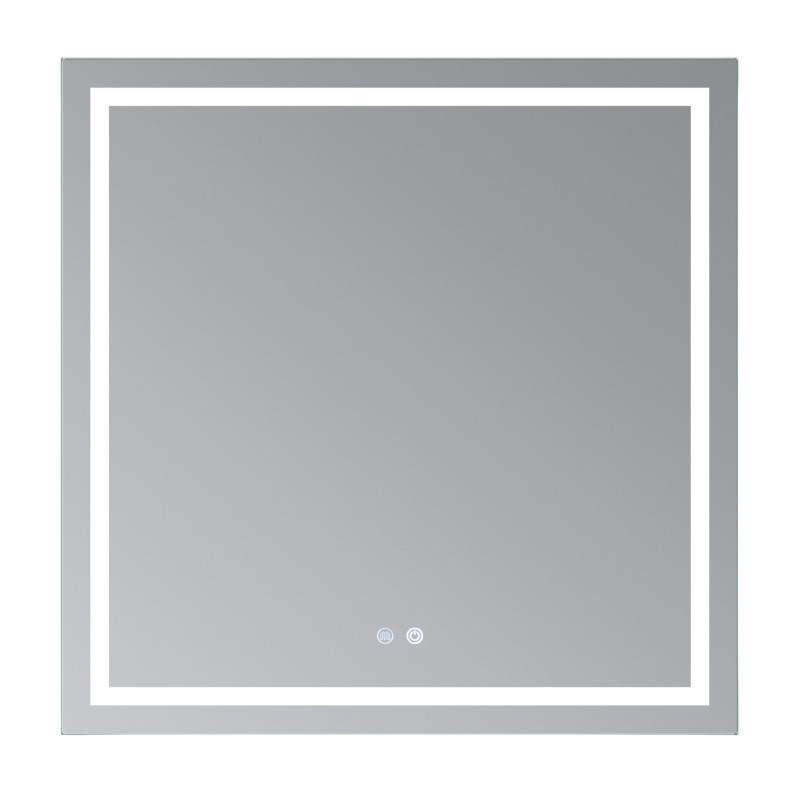 Дзеркало Qtap Mideya (MI1) 800x800 з LED-підсвічуванням Touch, з антизапотіванням, димером, рег. яскравості QT2078NCF808048477