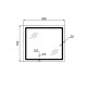 Дзеркало Qtap Mideya (MI2) 900х700 з LED-підсвічуванням Touch, з антизапотіванням, з димером, рег. яскравості QT2078NCF9070
