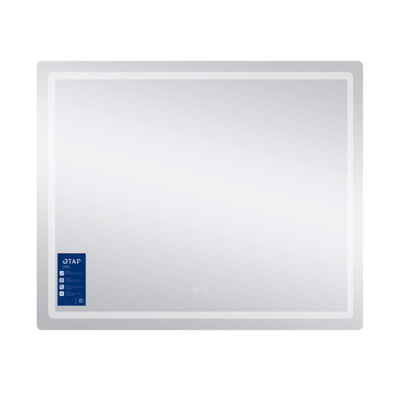 Дзеркало Qtap Mideya (MI2) 900х700 з LED-підсвічуванням Touch, з антизапотіванням, з димером, рег. яскравості QT2078NCF9070