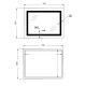 Дзеркало Lidz Kubis (KU2) 700х500 з LED-підсвічуванням Touch, з антизапотіванням, з димером, рег. яскравості LD78LF90448486