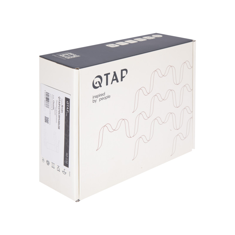 Змішувач для раковини низький Qtap Arvin  QTARV270CRM48638 Chrome