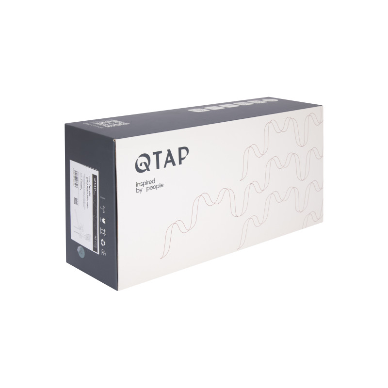 Змішувач для ванни Qtap Nando з довгим поворотним виливом та душовим гарнітуром QTNAN260CRM48652 Chrome