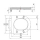 Сидіння для унітаза Qtap (Robin 490) 425x363x50 мм, Matt Black, з мікроліфтом Slim Duroplast, Quick Release QTSC179MB48676
