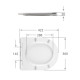 Qtap Сидіння для унітаза (Jay 640, Swan 640) 422x360x30 мм, White, з мікроліфтом, Slim Duroplast, Quick Release QTSC179W48699