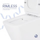 Унітаз-компакт Qtap Crow Eco безобідковий з сідінням Soft-close QTCRO27W48750