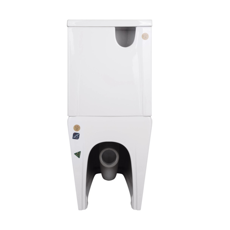 Унітаз-компакт Qtap Crow Eco безобідковий з сідінням Soft-close QTCRO27W48750
