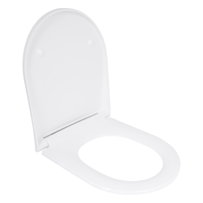 Qtap Сидіння для унітаза (Robin 490, Scorpio 490) 430x363x60 мм, White, з мікроліфтом, Slim Duroplast, MagLock QTSC179W48915