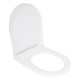 Qtap Сидіння для унітаза (Robin 490, Scorpio 490) 430x363x60 мм, White, з мікроліфтом, Slim Duroplast, MagLock QTSC179W48915