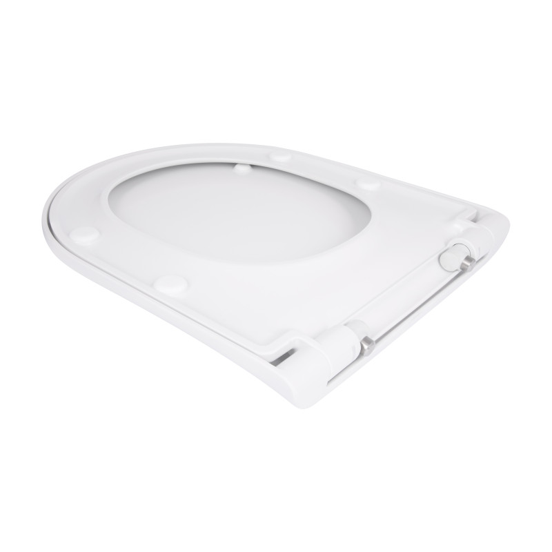Qtap Сидіння для унітаза (Robin 490, Scorpio 490) 430x363x60 мм, White, з мікроліфтом, Slim Duroplast, MagLock QTSC179W48915