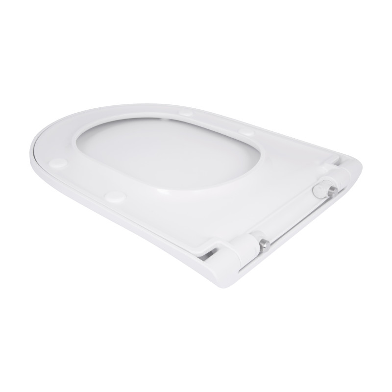 Qtap Сидіння для унітаза (Robin 520, Scorpio 520) 465x363x60 мм, White, з мікроліфтом, Slim Duroplast, MagLock QTSC179W48916