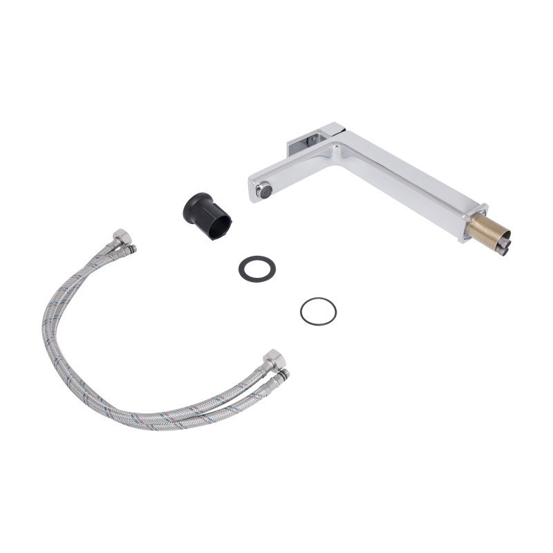 Змішувач для раковини  Lidz Dozorca 001FH високий (k35) Chrome LDDOZ001FHCRM48990