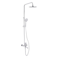 Душова система універсальна Lidz Latwa 1031 на три споживача (з виливом)  (k35) Chrome LDLAT1031CRM48993