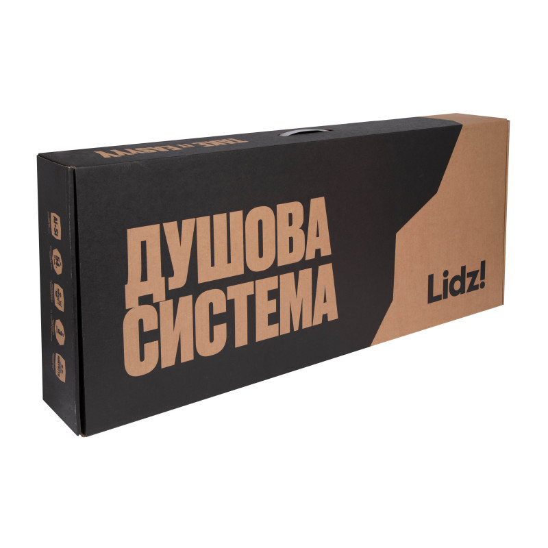 Душова система універсальна Lidz Latwa 1031 на три споживача (з виливом)  (k35) Chrome LDLAT1031CRM48993