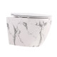 Унітаз підвісний Qtap Robin Ultra Quiet 520×365×340 мм, Marble, з сидінням Slim Duroplast / Soft-close / Quick Release QTROB26MR48998