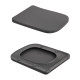 Унітаз підвісний Qtap Tern Ultra Quiet 520×345×325 мм, Anthracite, з сидінням Slim Duroplast / Soft-close / Quick Release QTTER26AN48999