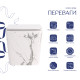 Унітаз підвісний Qtap Tern Ultra Quiet 520×345×325 мм, Marble, з сидінням Slim Duroplast / Soft-close / Quick Release QTTER26MR49002