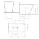 Біде підлогове Qtap Cardinal 520×345×400 мм, White QTCAR29W49031