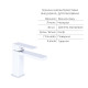 Акційний набір Qtap: Змішувач для раковини QTGEM270CRW45675 Chrome/White + Змішувач для ванни (з душовим гарнітуром) QTGEM259CRW45683 Chrome/White