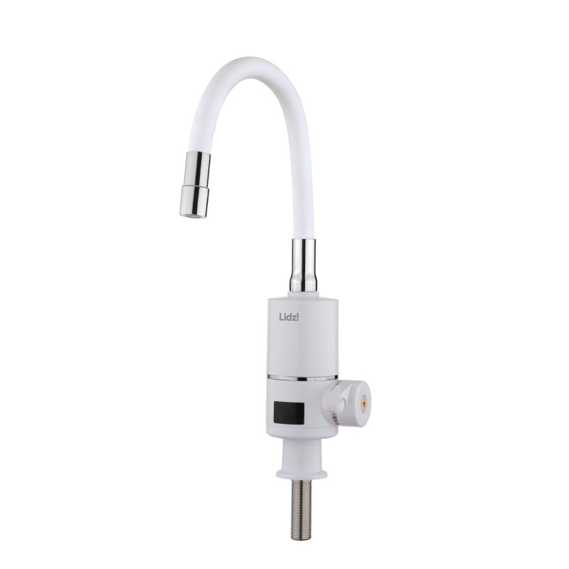 Проточний кран-водонагрівач з гнучким виливом для кухні  Lidz Warm 065  LDWAR065WHI49097 White/White