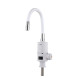 Проточний кран-водонагрівач з гнучким виливом для кухні  Lidz Warm 065  LDWAR065WHI49097 White/White