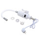 Проточний кран-водонагрівач з гнучким виливом для кухні  Lidz Warm 065  LDWAR065WHI49097 White/White