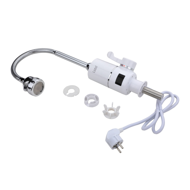Проточний кран-водонагрівач  для кухні на три режими Lidz Warm 062  LDWAR062WCR49099 White/Chrome