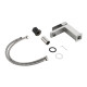 Змішувач для раковини низький Lidz Helix 001F (k35)  LDHEL001FNKS49178 Nickel