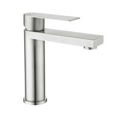 Змішувач для раковини низький Lidz Nexus 001F (k35)  LDNEX001FNKS49184 Nickel