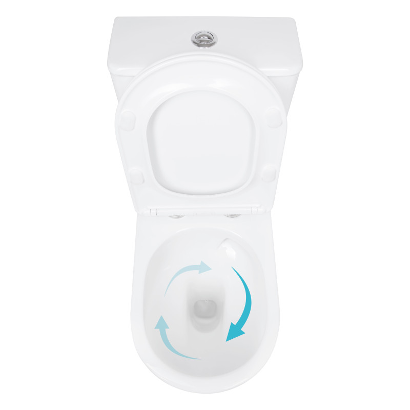 Унітаз підлоговий Qtap Arvin Ultra Quiet 630×350×795 мм з сидінням Soft-close, White QTARV27W49259