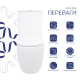 Унітаз підлоговий Qtap Leo Ultra Quiet 620×355×790 мм з сидінням Soft-close, White QTLEO27W49261