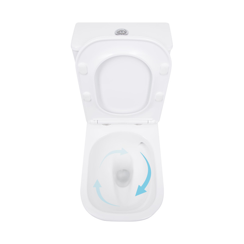 Унітаз підлоговий Qtap Aquarius Ultra Quiet 620×355×790 мм з сидінням Soft-close, White QTAQAW27W49262