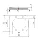 Сидіння для унітазу Qtap (Stork, Aquarius 630) 420x336x22 мм, White, з мікроліфтом, Slim Duroplast, Quick Release QTSC179W49263