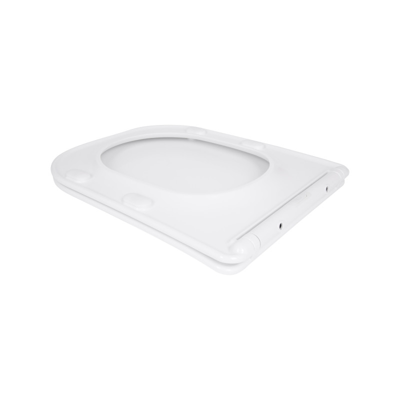 Сидіння для унітазу Qtap (Stork, Aquarius 630) 420x336x22 мм, White, з мікроліфтом, Slim Duroplast, Quick Release QTSC179W49263