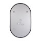 Дзеркало Qtap Scorpio (SC1) з LED-підсвічуванням Touch, з антизапотіванням, з димером, рег. темп. кольору (3000-6500K) Black QTSC500800