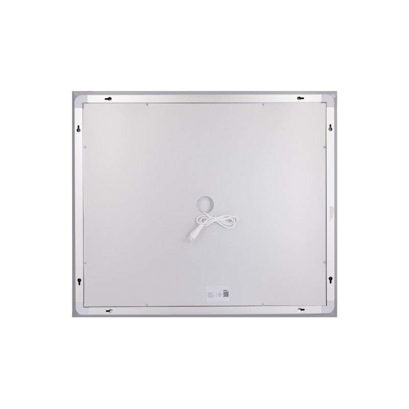 Дзеркало Lidz Kubis (KU1) 700х600 з LED-підсвічуванням Touch, з антизапотіванням, з димером, рег. яскравості LDKU60070049285