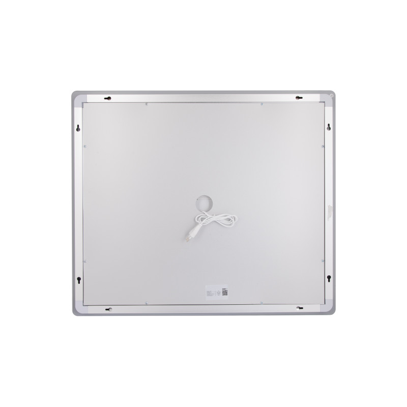 Дзеркало Lidz Kubis (KU2) 700х600 з LED-підсвічуванням Touch, з антизапотіванням, з димером, рег. яскравості LDKU60070049286