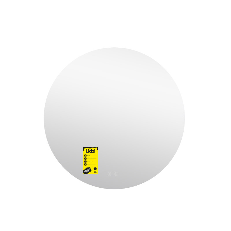 Дзеркало Lidz Astra R600 з LED-підсвічуванням Touch, з антизапотіванням, з димером, рег. яскравості LDASR60049289