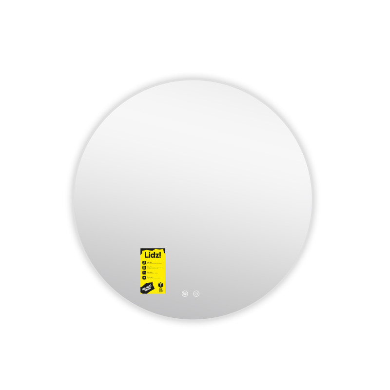 Дзеркало Lidz Astra R600 з LED-підсвічуванням Touch, з антизапотіванням, з димером, рег. яскравості LDASR60049289