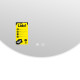 Дзеркало Lidz Astra R600 з LED-підсвічуванням Touch, з антизапотіванням, з димером, рег. яскравості LDASR60049289